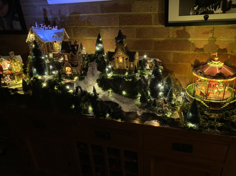 Starting a christmas village display