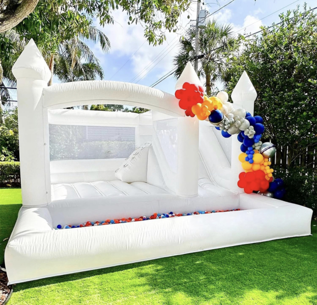 The abomination this is a white bouncy castle?!