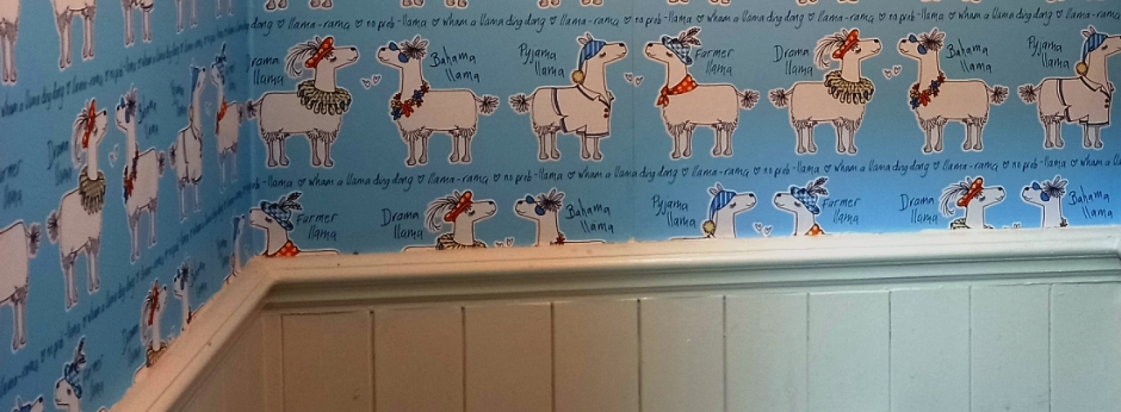 Wallpapering - llama's feet. Aibu?