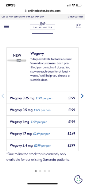 Wegovy launched in the UK