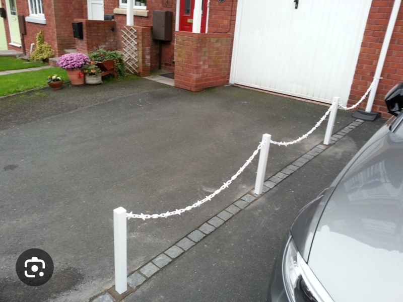 to get neighbours to stop parking on my drive