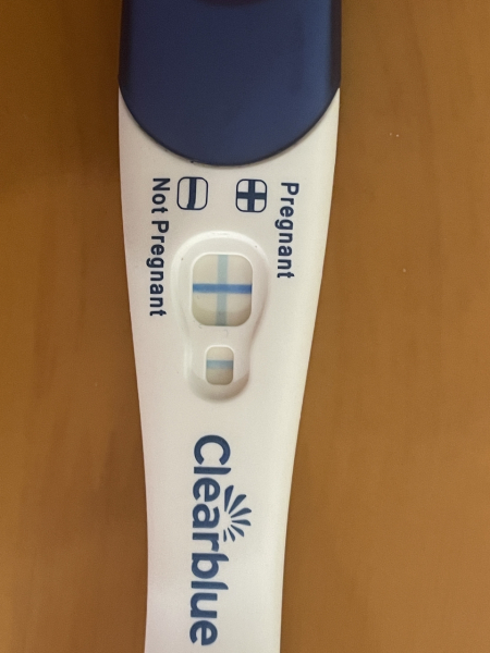 Positive or evaporation pregnancy test?