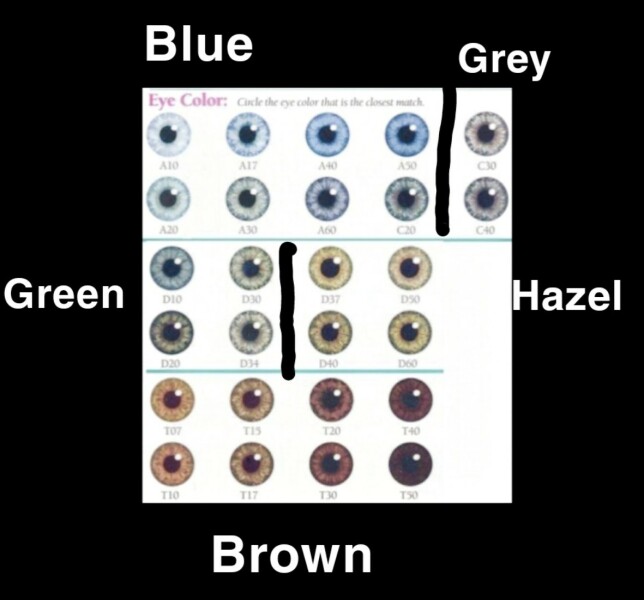 For all those 'what colour are my eyes' posts