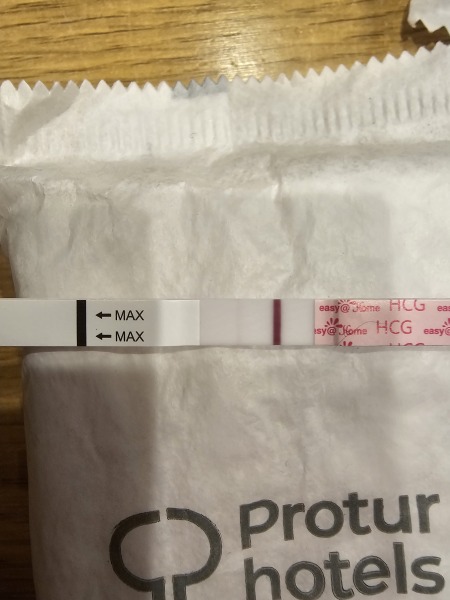 Strong enough line for 11 dpo