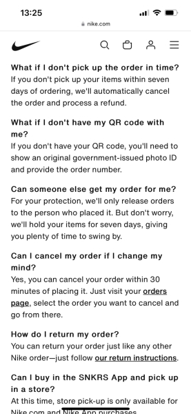 If I don't collect my click and collect package....