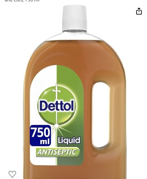 Detol cleansing on skin