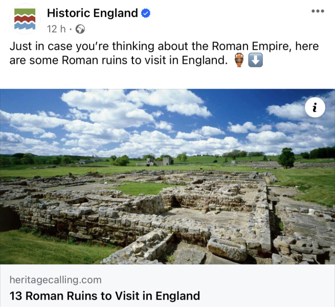 How often does your OH think about the Roman Empire?