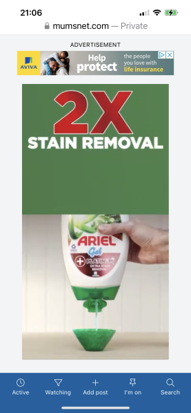 To end my love affair with Ariel?