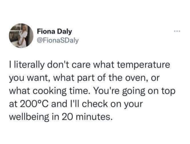 Bloody gas oven