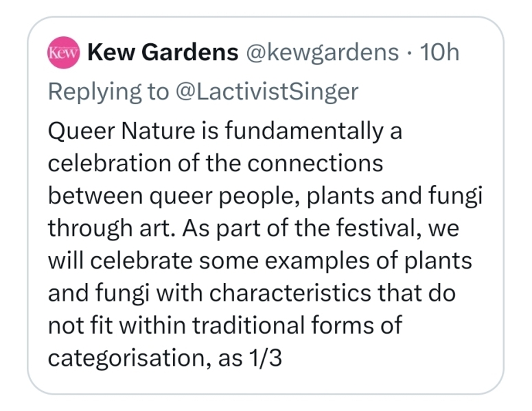 Oh Kew, not you too.......