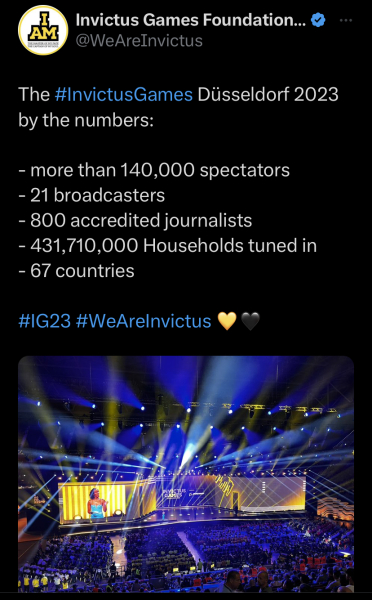 The Duke and Duchess of Sussex at the Invictus Games 2023