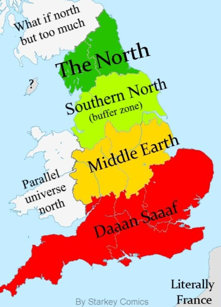 What’s the furthest north in the UK you’ve been? Where do you think the north starts?