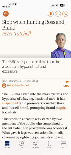 Joint investigation by C4 Dispatches and The Times about allegations made by women who have worked with Russell Brand