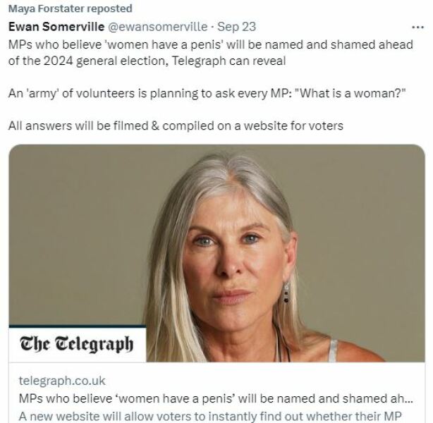 MPs who believe ‘women have a penis’ will be named and shamed ahead of general election