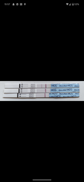 Positive pregnancy test followed by 2 negative