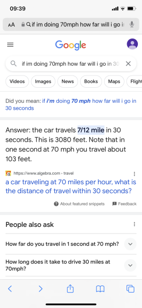Is it you driving in the middle lane of the motorway or outside lane on a dual carriage way?