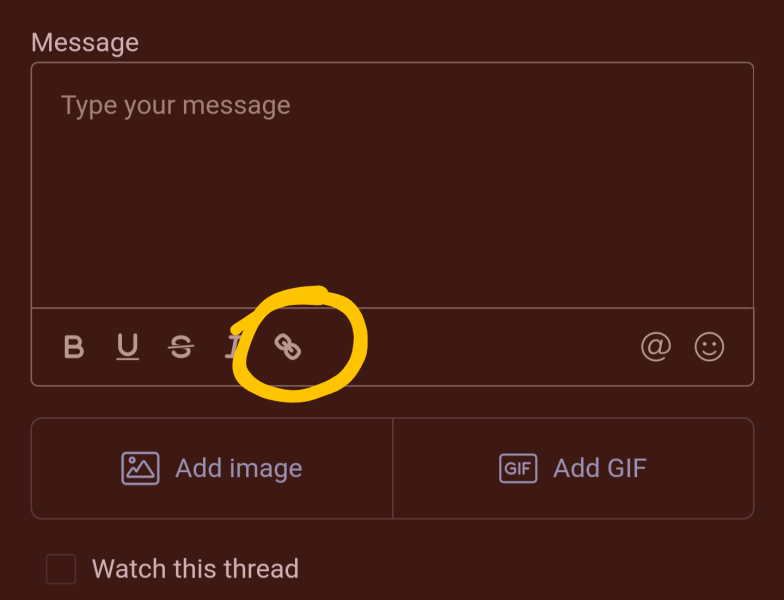 to ask how to do a 'click' link