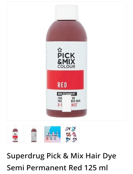 Superdrug Semi-Permanent Hair Dye help needed.