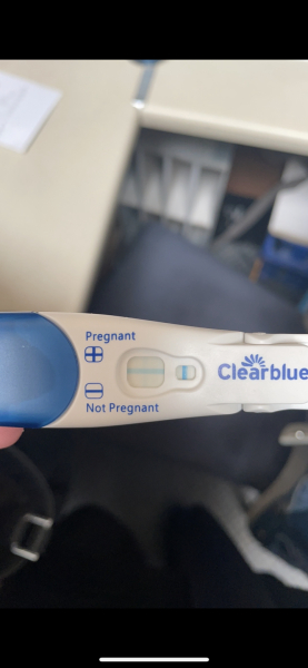 Positive or evaporation pregnancy test?
