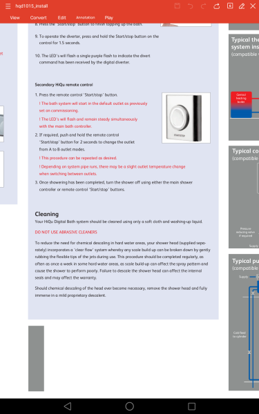Aqualisa HiQ Bath filler - instructions?