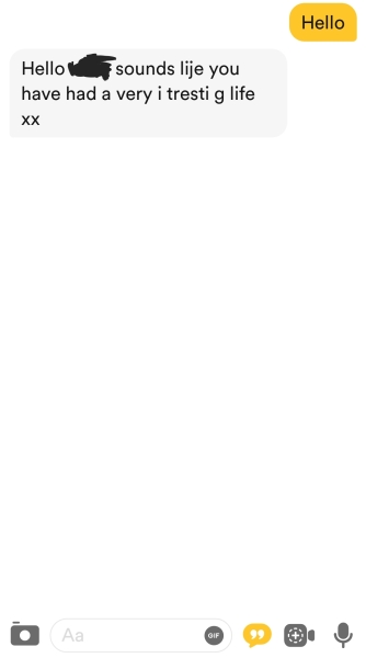 To ignore this message on Bumble?