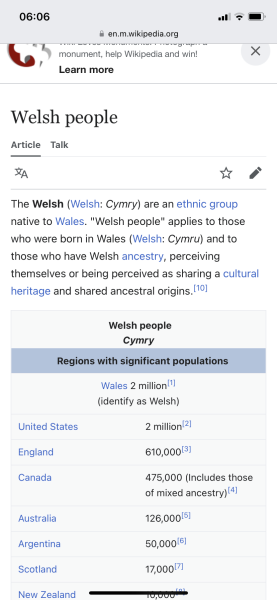 To be confused about my partner's nationality