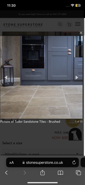 Real stone floor in kitchen?