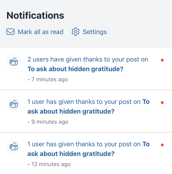 To ask about hidden gratitude?
