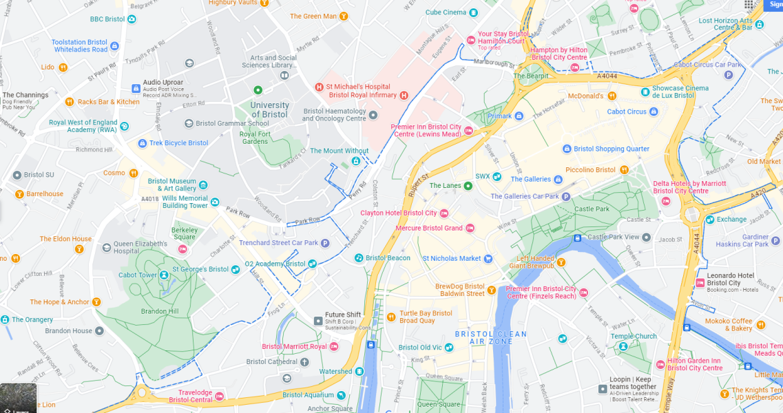 Where in Bristol can I park tomorrow for University Open Day that's outside CAZ/Ulez zone but close to the Uni?