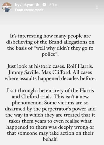 So it is Russell Brand