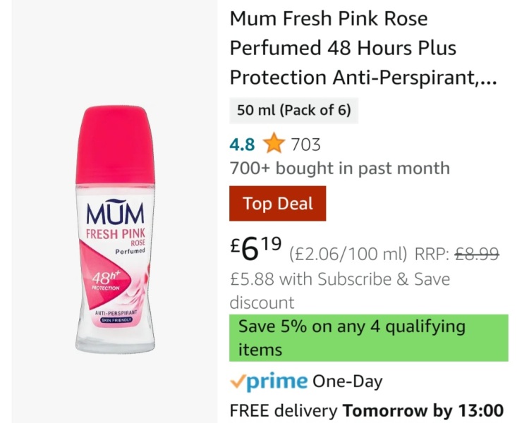 Anyone noticed Dove deodorant?