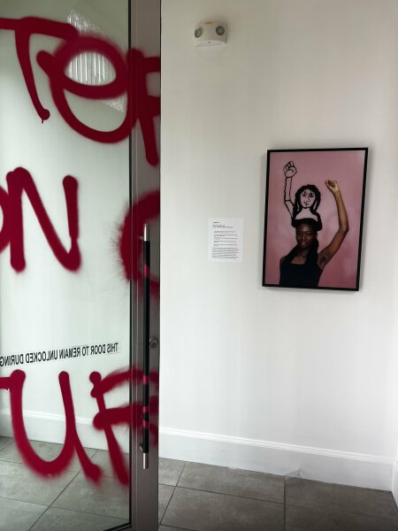 Gallery hosting feminist art in San Francisco vandalised