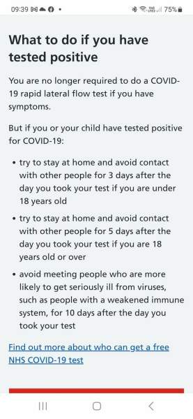 Child with covid - how long off school?