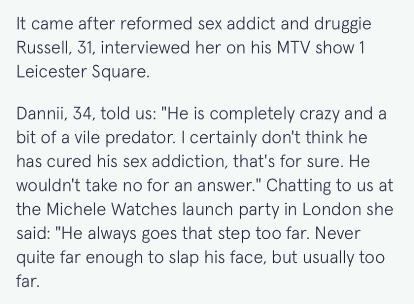 Dispatches . Russel brand .