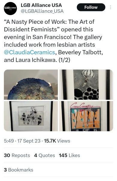 Gallery hosting feminist art in San Francisco vandalised