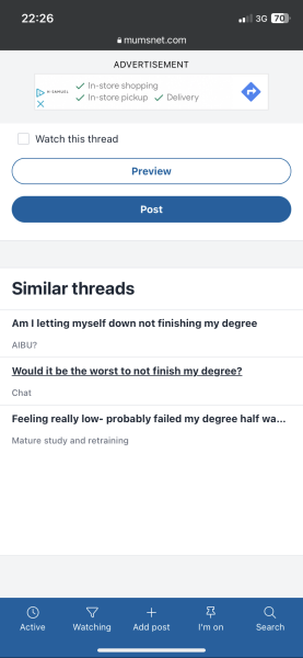 Failed degree and am a complete failure