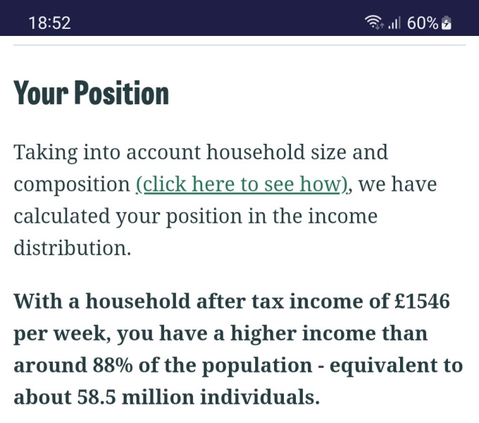 Are we classed as "poor" or average