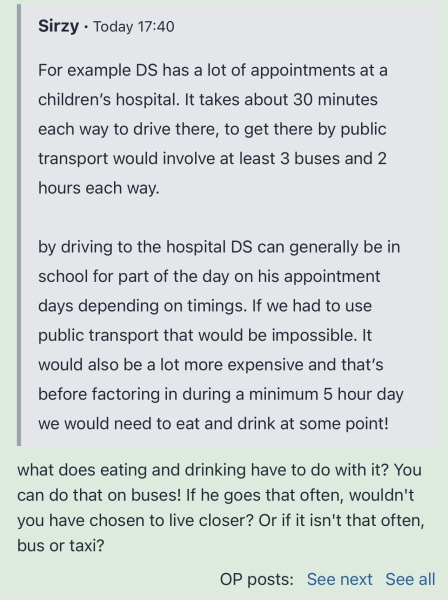 To say car ownership shouldn't be seen as the default