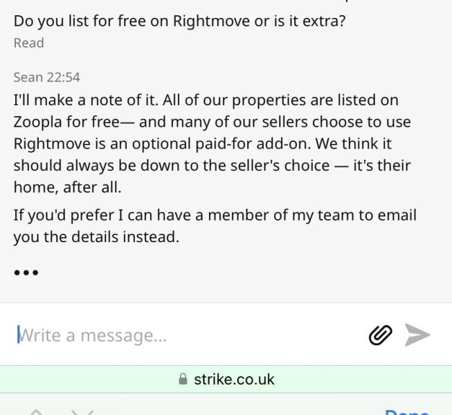 Strike estate agents