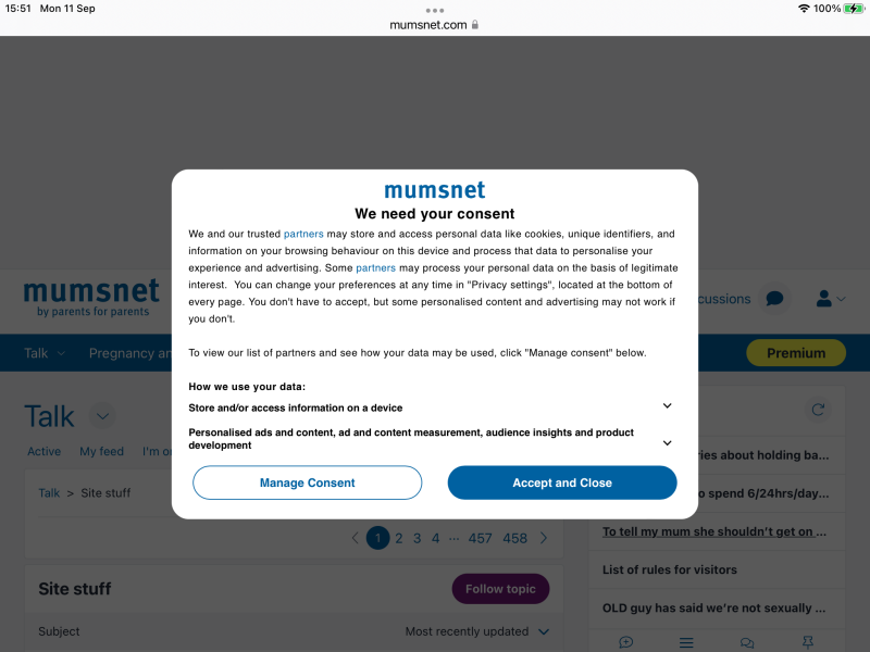 Endless consent requests😱