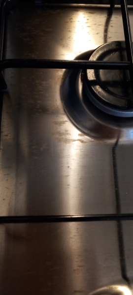 Marks on cooker hob