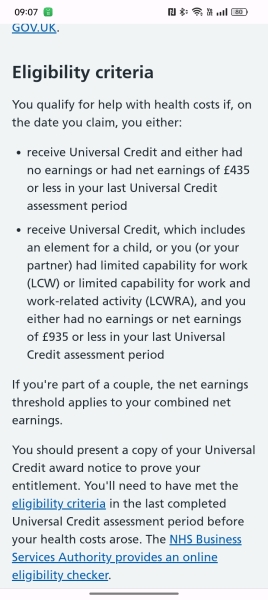 Universal credit managed migration thread