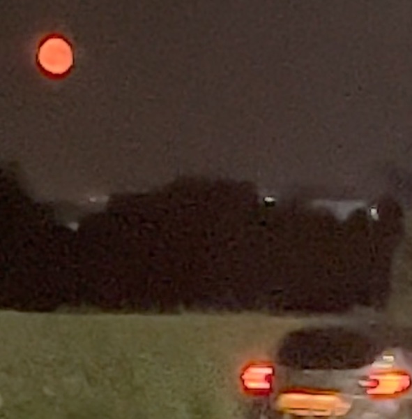 Red moon tonight