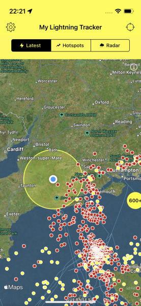 Thunderstorms Sunday 17th September.