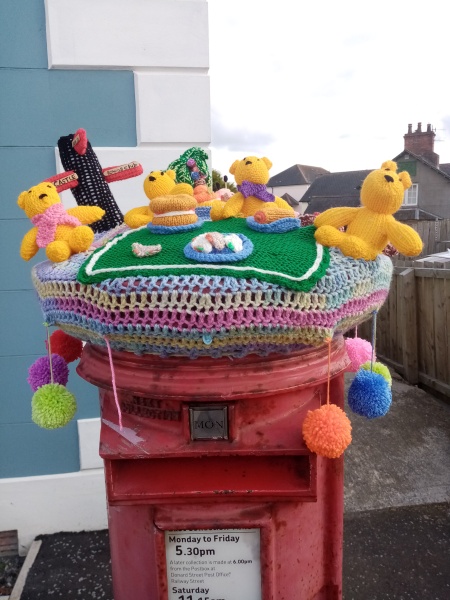 To think that postbox toppers are an aberration and those who produce them should be shot at dawn (I should say 'light hearted' here but it goes against the grain)