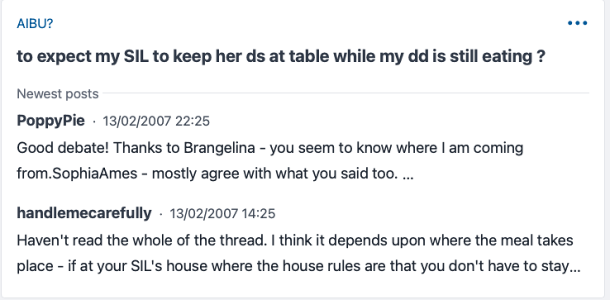 I'm getting threads from 2007 popping up on 'I'm on'