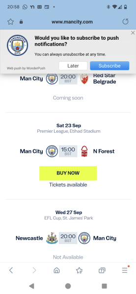 Premier League Tickets