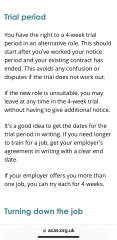 Redundancy and suitable alternative role
