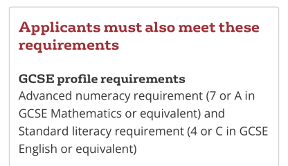 Conditional offer for 6th form
