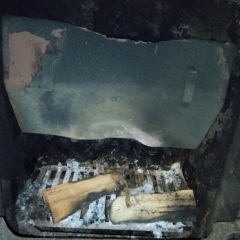 Fireplace and chimney